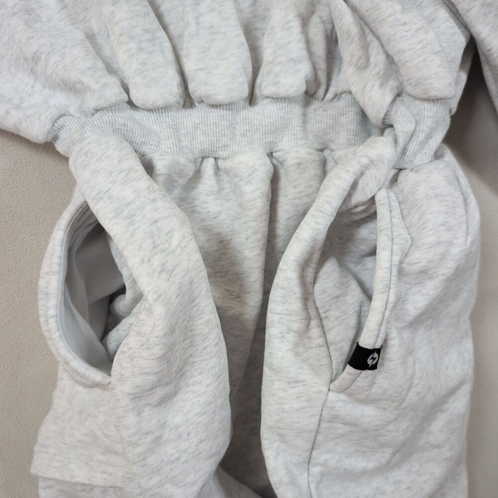 Popflex Game Day Sweatshirt Hoodie Dress Size L/XL Gray Hooded Lounge Oversized - Picture 7 of 10